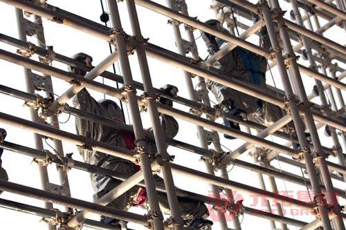 腳手架正確的搭建